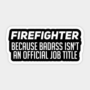 Firefighter Sticker
